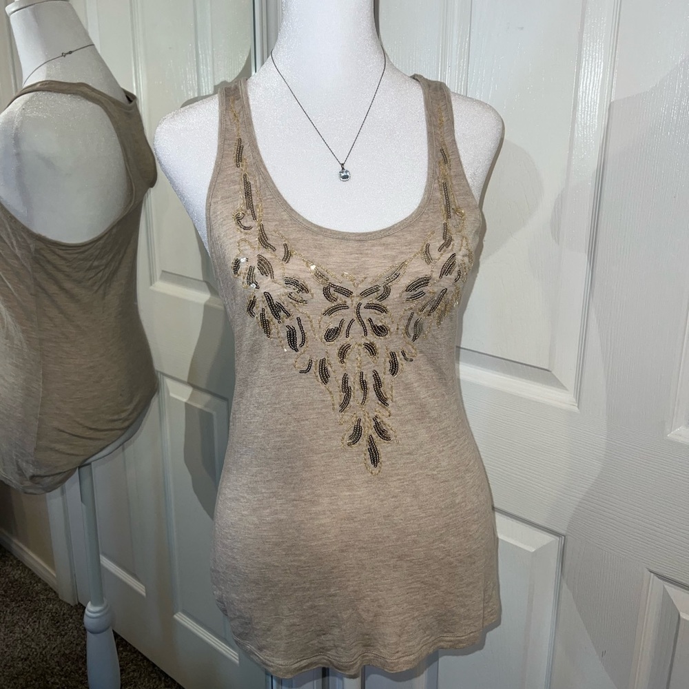 Vintage Y2K Apt. 9 Beaded Sequin Top Size S
